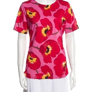 Carolina Herrera Floral Print Crew Neck T-Shirt
